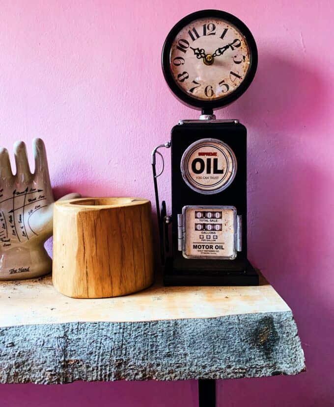 Retro Petrol Pump Mantel Clock - Image 2