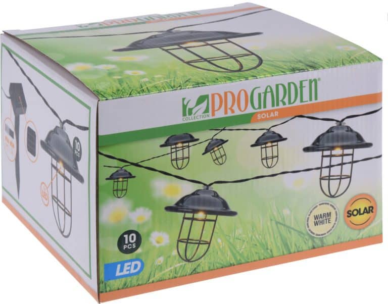 Retro Festoon Outdoor Solar Fairy Lights – 10 lamps - Image 4