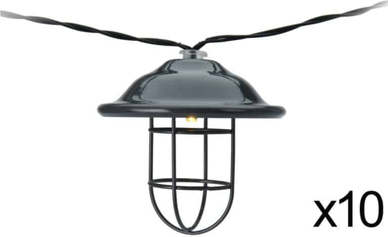 Retro Festoon Outdoor Solar Fairy Lights – 10 lamps - Image 6