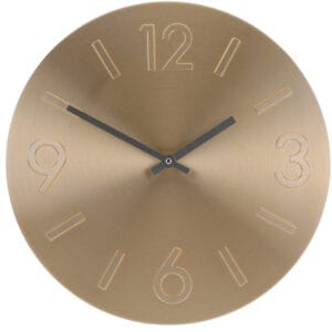 metallic wall clock