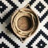 Trio of Straw Storage Baskets with Black Base - Image 2