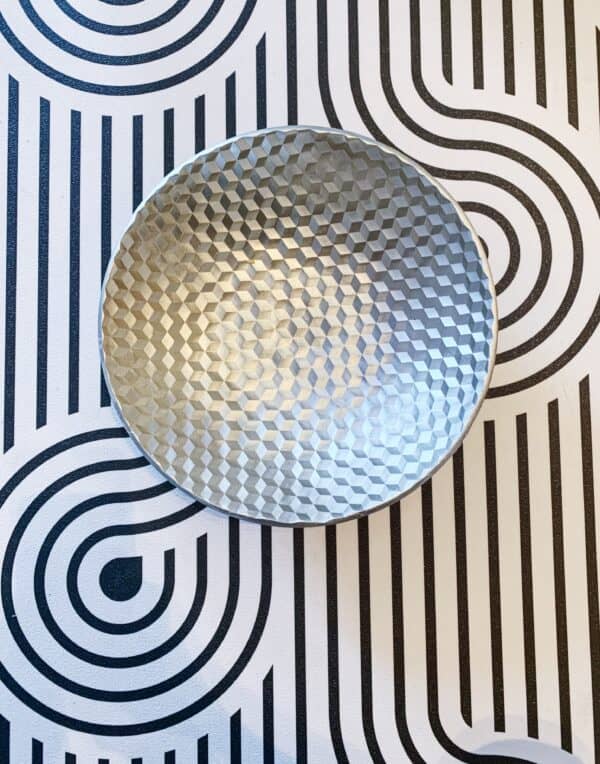 Silver Cube Bowl