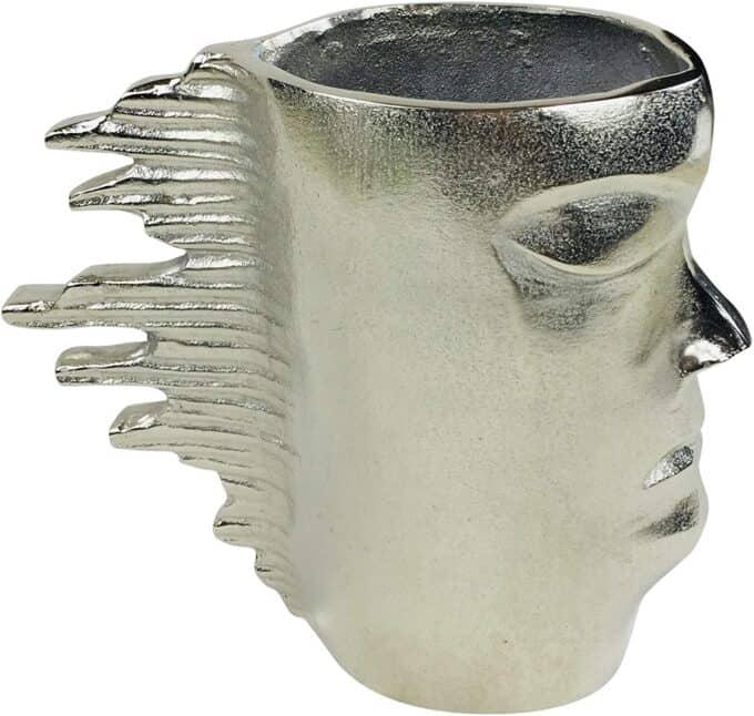 Metal Head Vase - Image 4