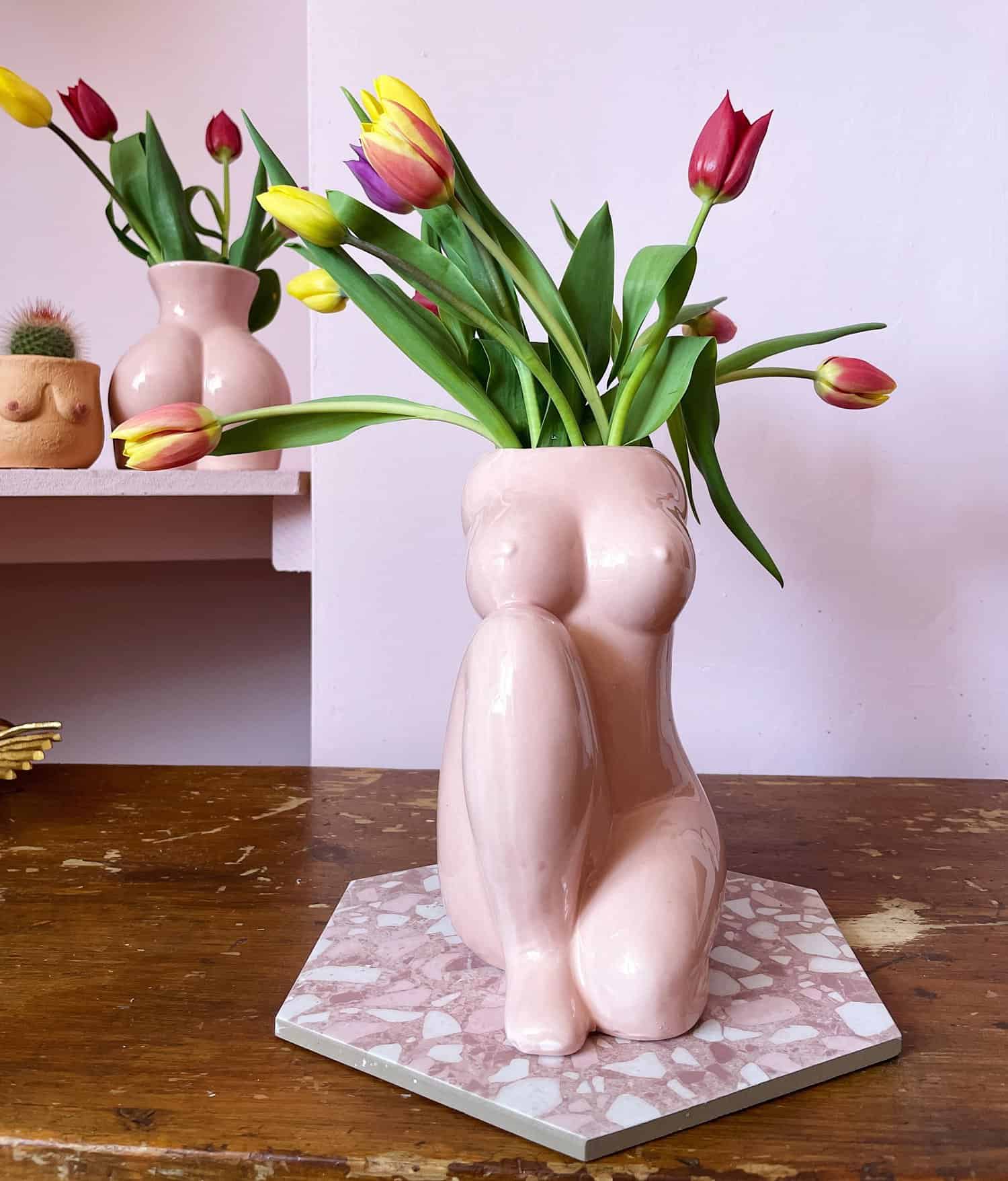 Kneeling Nude Vase
